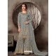 Ravishing Grey Embroidered Palazzo Salwar Suit