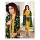 Fabulous Yellow Embroidered Designer Churidar Salwar Suit