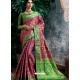 Trendy Medium Violet Designer Banarasi Silk Sari