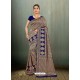 Trendy Royal Blue Banarasi Silk Embroidered Sari