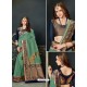 Classy Sea Green Designer Silk Sari