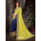 Trendy Yellow Art Silk Embroidered Sari