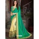 Trendy Forest Green Art Silk Embroidered Sari