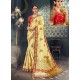 Awesome Khaki Bhagalpuri Silk Embroidered Sari