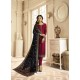 Fabulous Wine Embroidered Straight Salwar Suit