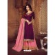 Trendy Purple Embroidered Palazzo Salwar Suit