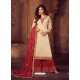 Scintillating Off White Embroidered Palazzo Salwar Suit