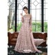 Awesome Peach Embroidered Designer Anarkali Suit