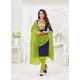 Ravishing Navy Blue Embroidered Churidar Salwar Suit