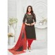 Ravishing Carbon Embroidered Churidar Salwar Suits