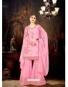 Fabulous Pink Designer Palazzo Salwar Suit