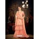Fabulous Light Orange Designer Palazzo Salwar Suit