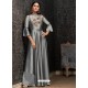 Fabulous Grey Party Wear Gown for Girls