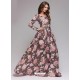 Sizzling Old Rose Party Wear Gown for Girls