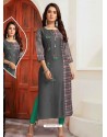 Fabulous Grey Designer Readymade Kurti