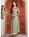 Ravishing Taupe Designer Readymade Kurti