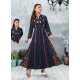 Scintillating Navy Blue Designer Readymade Kurti