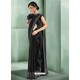 Classy Black Designer Lycra Sari