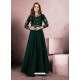 Stylish Dark Green Party Wear Gown for Girls