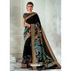 Trendy Black Designer Tussar Silk Sari