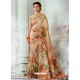 Classy Cream Designer Tussar Silk Sari