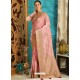 Awesome Pink Designer Silk Sari