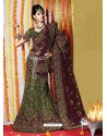 Fabulous Mehendi Heavy Embroidered Bridal Lehenga Choli