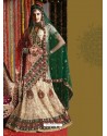 Fabulous Cream Heavy Embroidered Bridal Lehenga Choli