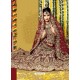 Fabulous Maroon Heavy Embroidered Bridal Lehenga Choli