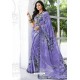 Classy Lavender Designer Printed Sari