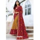 Trendy Maroon Designer Printed Sari