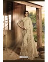 Classy Gold Designer Silk Sari