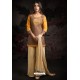 Scintillating Brown Embroidered Palazzo Salwar Suit