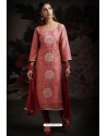 Ravishing Pink Embroidered Churidar Salwar Suits