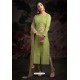 Ravishing Parrot Green Embroidered Churidar Salwar Suits