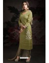 Ravishing Green Embroidered Churidar Salwar Suits