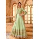 Fabulous Green Embroidered Designer Anarkali Suit