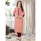 Ravishing Light Orange Designer Readymade Kurti