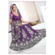 Fabulous Purple Heavy Embroidered Wedding Lehenga Choli