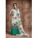 Desirable Off White Designer Palazzo Salwar Suit