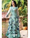 Awesome Sky Blue Designer Readymade Kurti