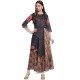 Glossy Multi Colour Party Wear Gown for Girls