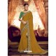 Mustard Designer Party Wear Sari
