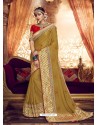 Marigold Designer Party Wear Sari