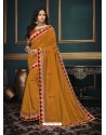 Yellow Designer Party Wear Sari