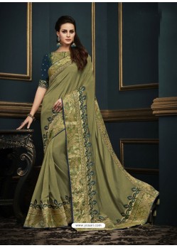 Mehendi Designer Party Wear Sari