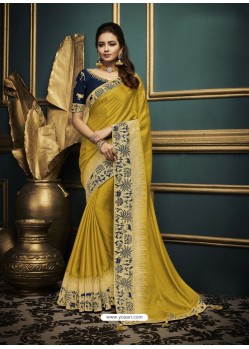 Corn Designer Party Wear Sari
