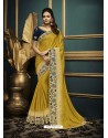 Corn Designer Party Wear Sari