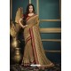 Camel Designer Party Wear Sari