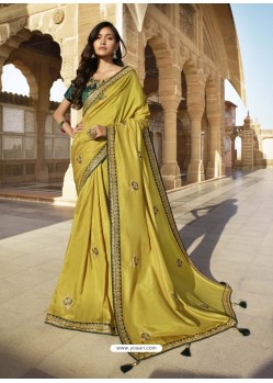 Corn Designer Party Wear Sari